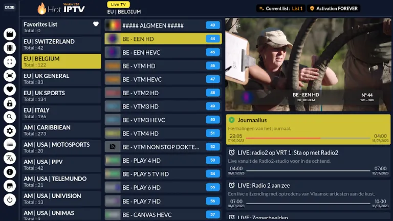 IPTV en haute qualité sur les téléviseurs intelligents Samsung et LG